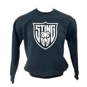 STING Wrestling Big Logo Pullover Crewneck Sweatshirt - rock rap metal punk 90s